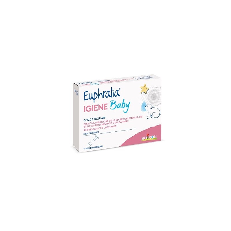 Gocce oculari euphralia igiene baby 10 monodose richiudibilix 0,5 ml