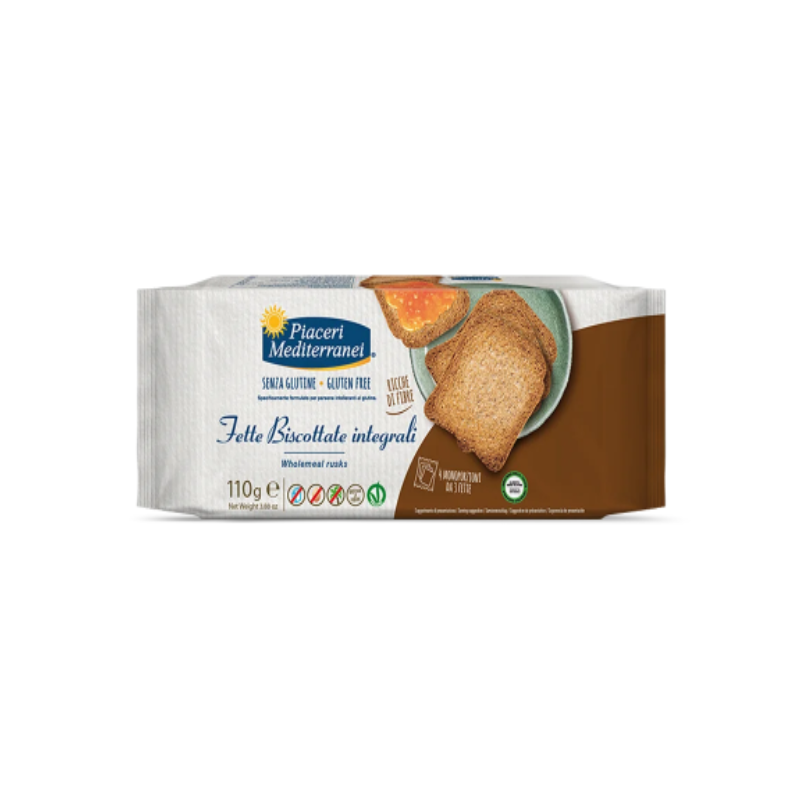 Piaceri mediterranei fette biscottate integrali 110 g