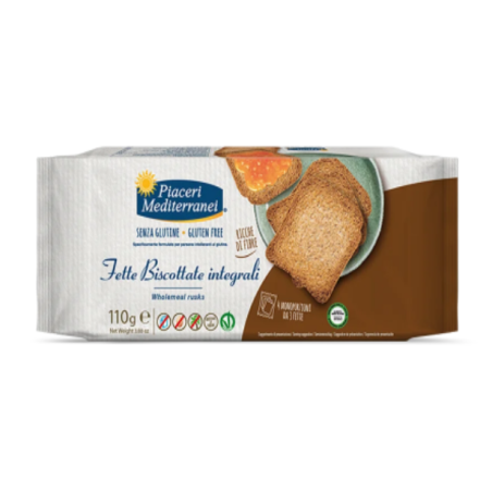 Piaceri mediterranei fette biscottate integrali 110 g