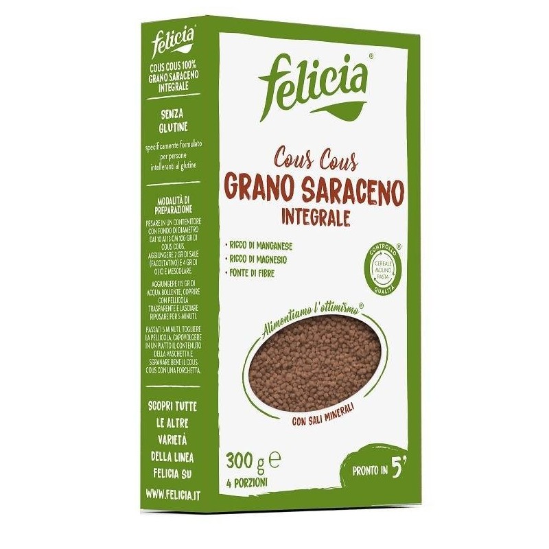 Felicia cous cous grano saraceno integrale 300 g Felicia cous cous grano saraceno integrale 300 g
