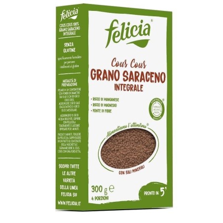 Felicia cous cous grano saraceno integrale 300 g Felicia cous cous grano saraceno integrale 300 g
