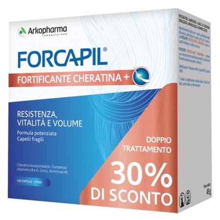 Forcapil fortificante cheratina+ promo 120 capsule prezzo speciale Forcapil fortificante cheratina+ promo 120 capsule prezzo speciale