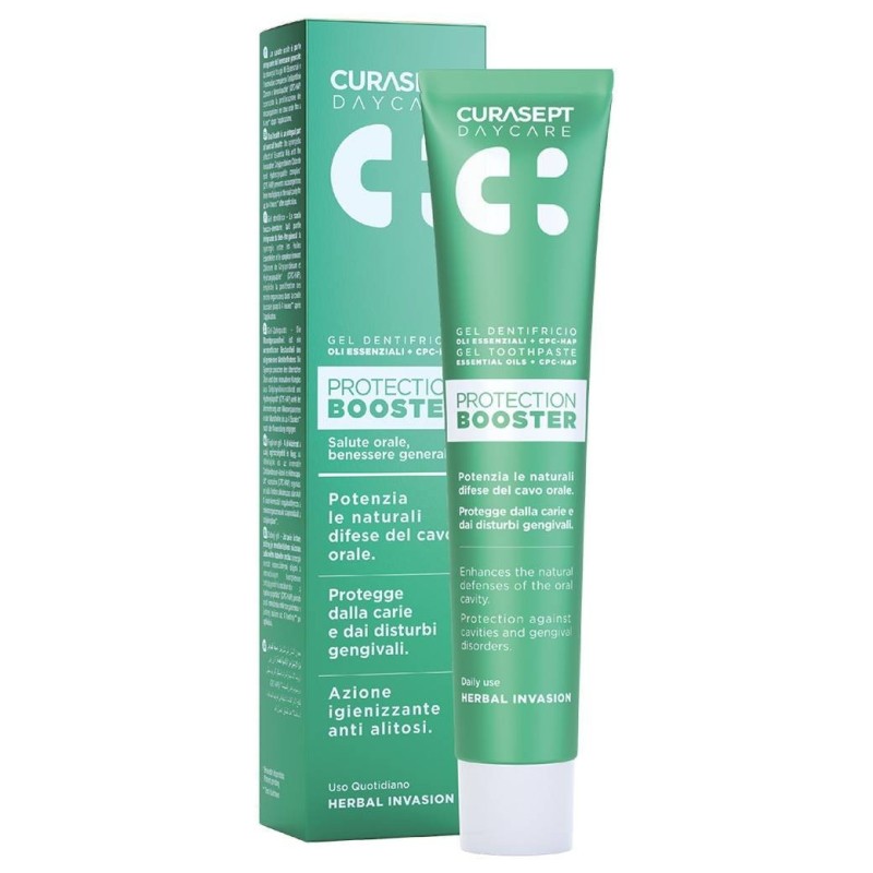 Curasept daycare dentifricio protection booster herbal invasion 75 ml