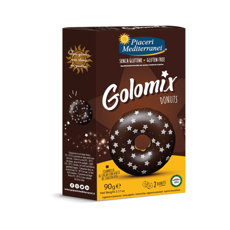 Piaceri mediterranei golomix donuts 2 pezzi da 45 g
