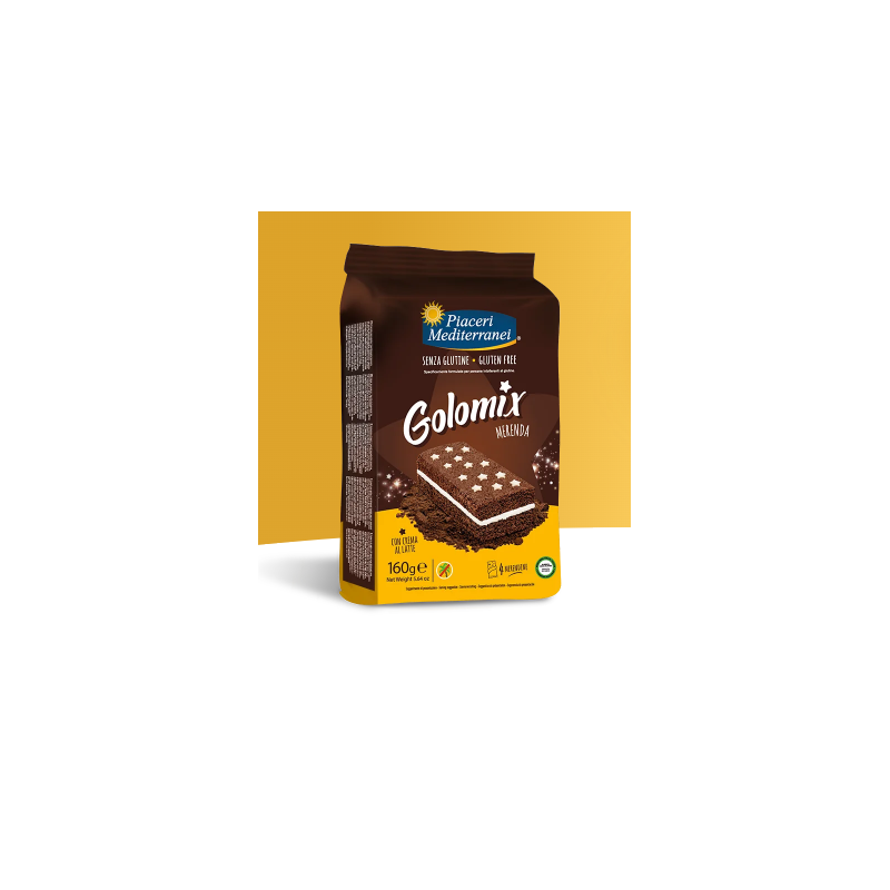 Piaceri mediterranei golomix merenda 4 pezzi da 40 g