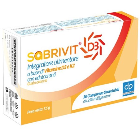 Sabrivit d3 30 compresse orosolubili gusto arancia