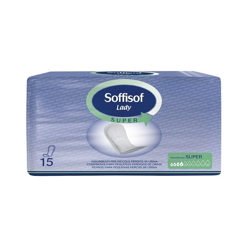 Pannolone per incontinenza soffisof lady classic super 15 pezzi
