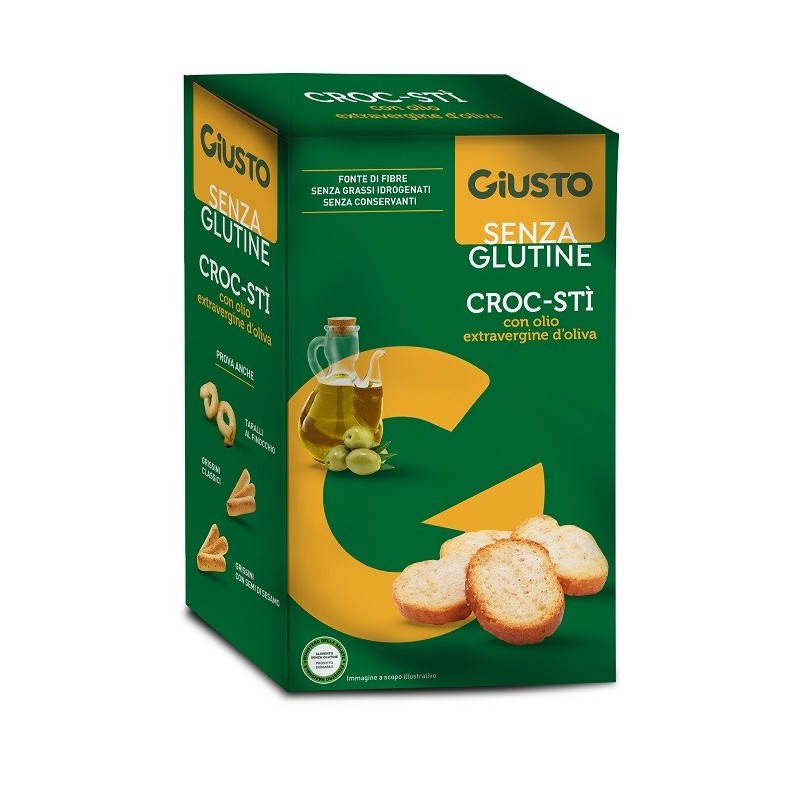 Giusto senza glutine croc-sti' con olio extravergine d'oliva100 g
