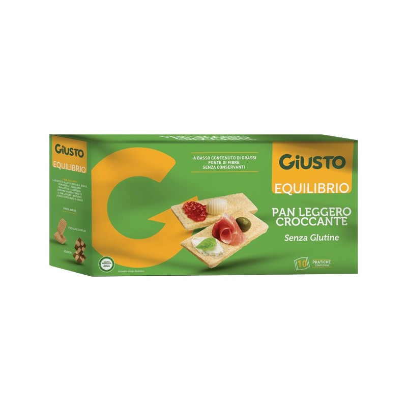 Giusto equilibrio senza glutine pan leggero croccante 250 g Giusto equilibrio senza glutine pan leggero croccante 250 g
