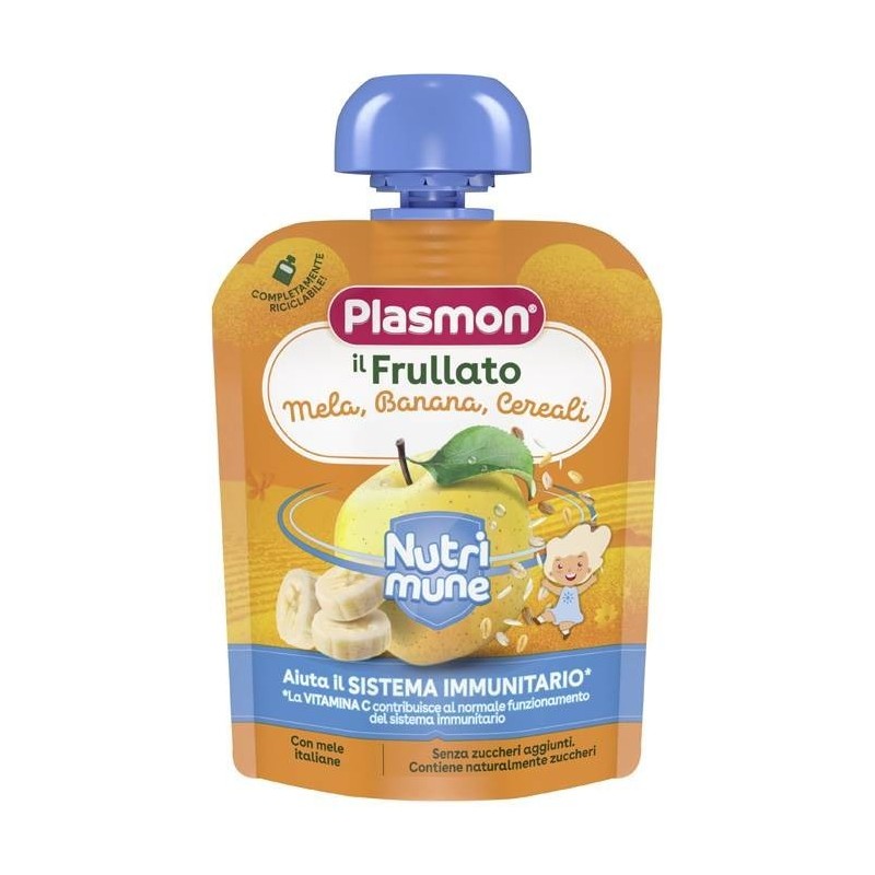 Plasmon nutri-mune mela/banana/cereali 85 g