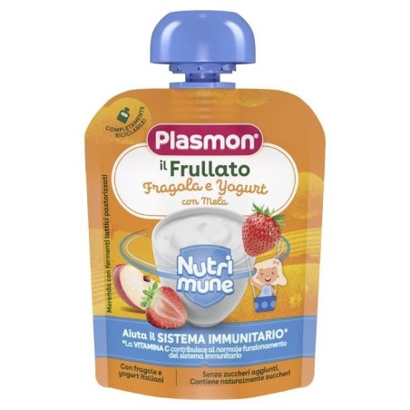 Plasmon nutri-mune fragola/yogurt con mela 85 g