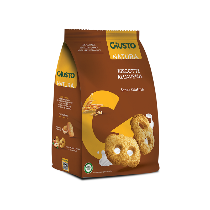 Giusto senza glutine biscotti avena 250 g