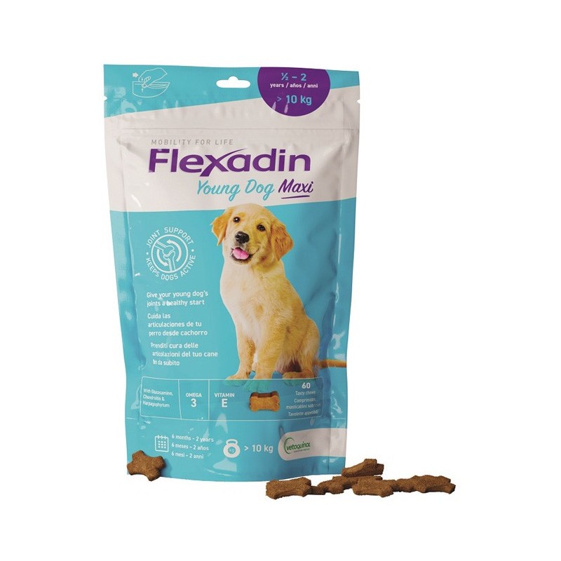 Flexadin young dog maxi 60 tavolette appetibili