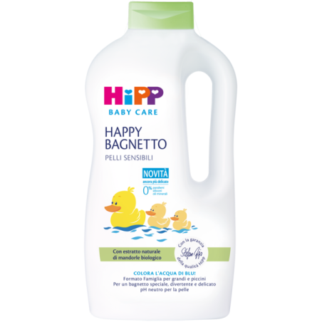 Hipp baby care happy bagnetto formato famiglia fun 1000 ml
