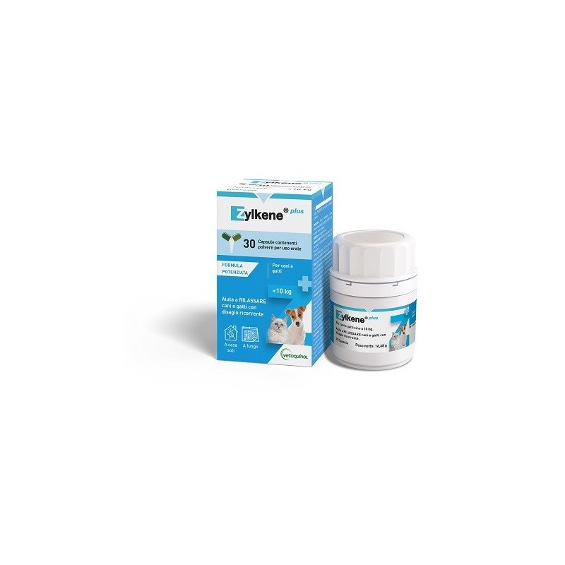 Zylkene plus cani/gatti 10 kg 30 capsule