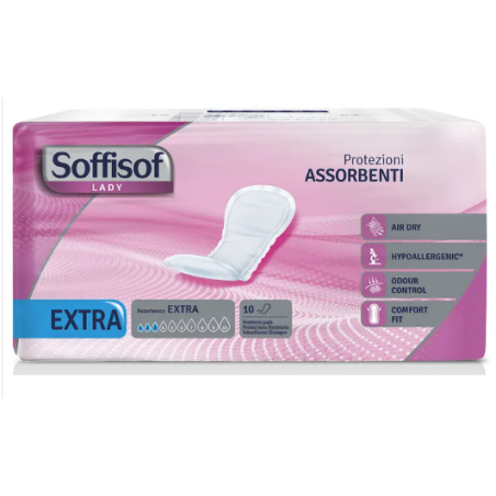 Pannolone per incontinenza sagomato soffisof lady extra 10 pezzi
