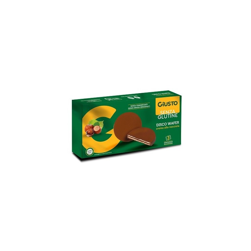 Giusto senza glutine disco wafer 3 pezzi da 30 g