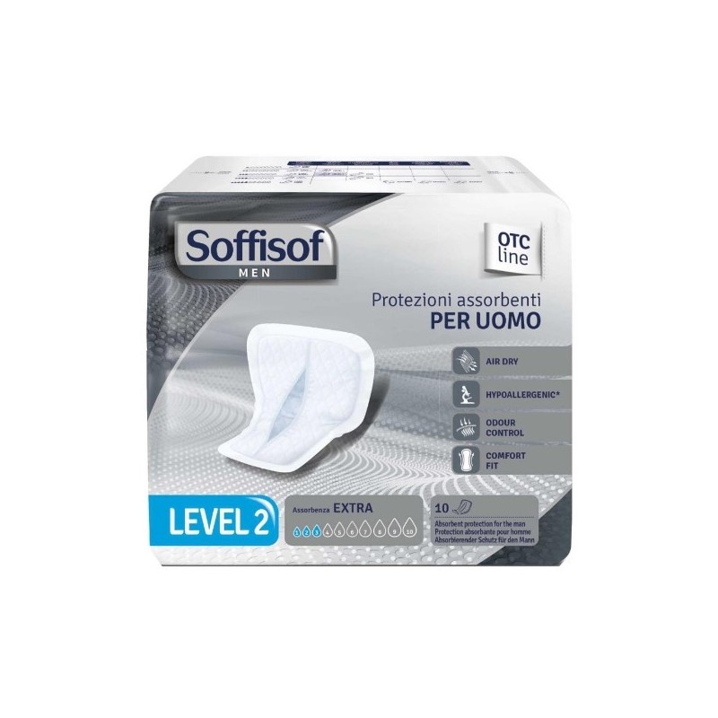 Pannolone per incontinenza sagomato soffisof men level 2 10pezzi