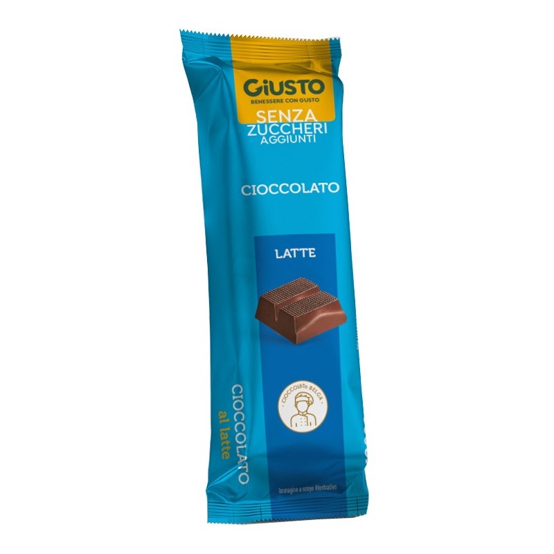 Giusto senza zucchero barretta cioccolato latte 42 g