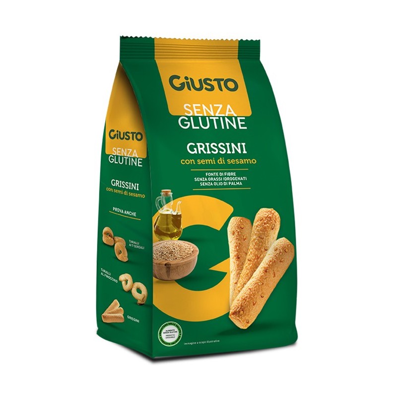 Giusto senza glutine grissini al sesamo 150 g