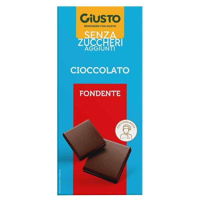Giusto senza zucchero tavoletta cioccolato fondente 85 g
