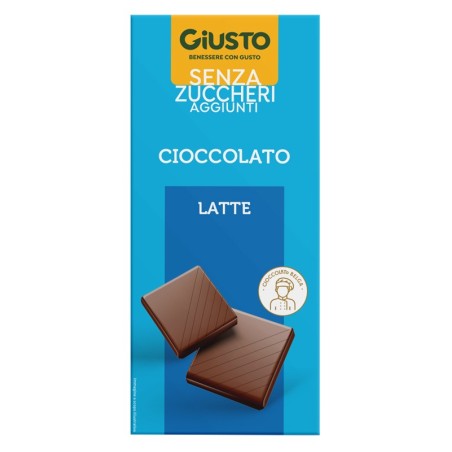 Giusto senza zucchero tavoletta cioccolato latte 85 g