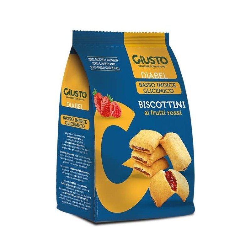 Giusto diabel biscottini frutti rossi 250 g