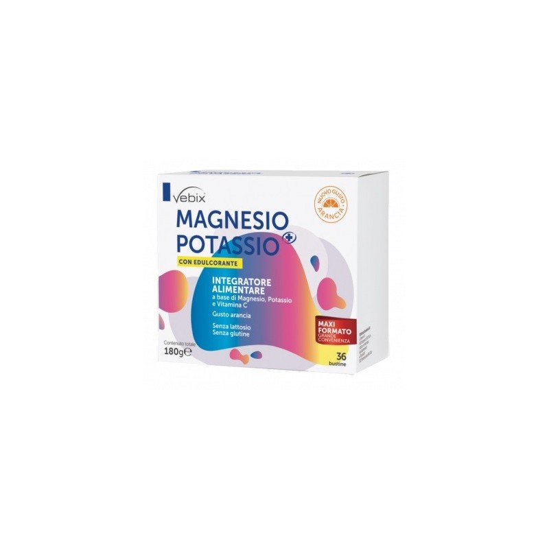 Vebix magnesio potassio + con edulcorante 36 buste 5 g