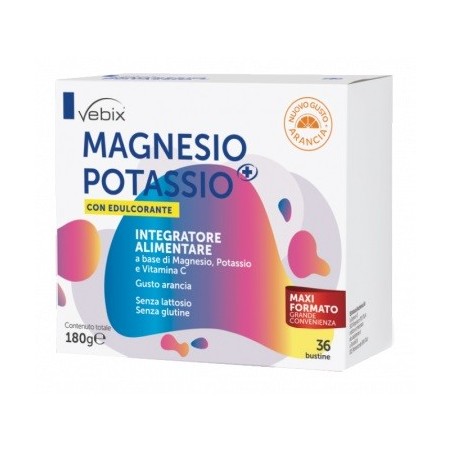 Vebix magnesio potassio + con edulcorante 36 buste 5 g