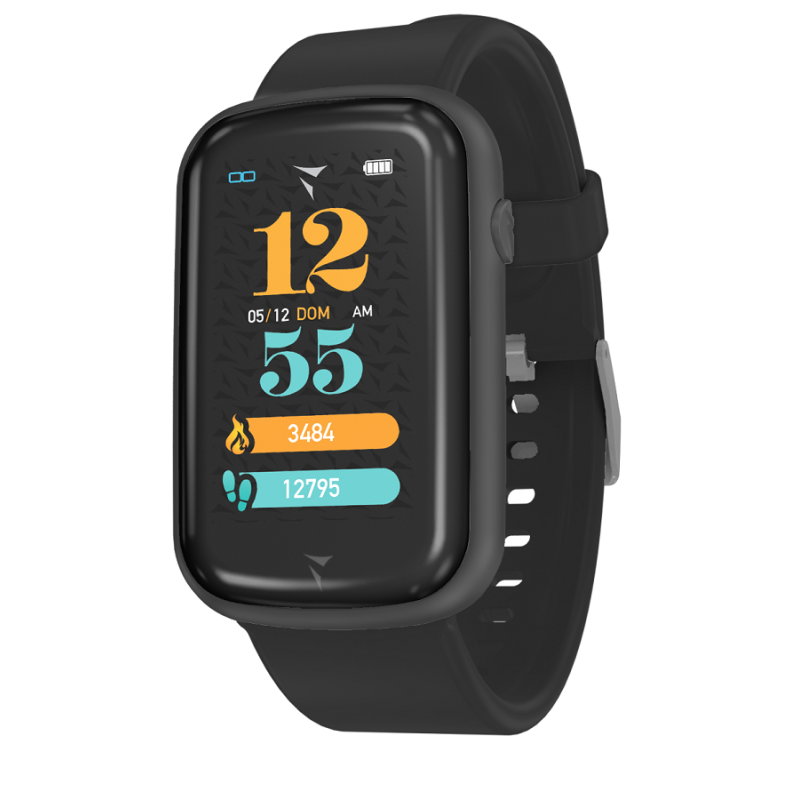 Techmade steps smartwatch total black