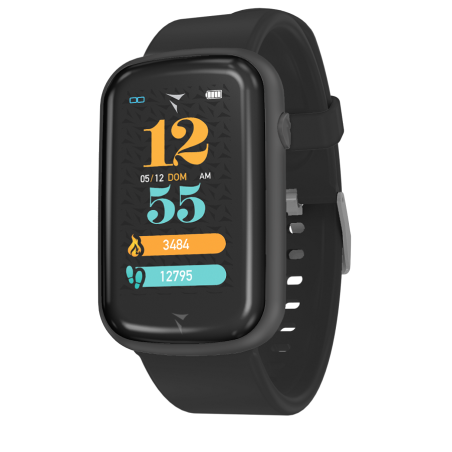 Techmade steps smartwatch total black