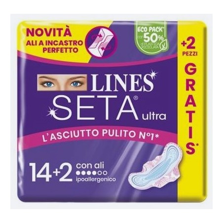 Lines seta ultra assorbenti ali cp 14+2 pezzi