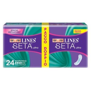 Lines seta ultra assorbenti anatomico vp dwct 24 pezzi
