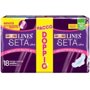 Lines seta ultra assorbenti lungo vp dwct 18 pezzi