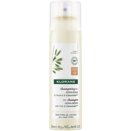 Klorane shampoo secco extra delicato avena&ceramide capelliscuri 150 ml