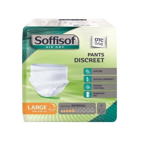 Pannolone soffisof air dry pants discreet large 7 pezzi