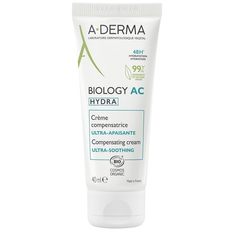 Aderma biology ac hydra crema compensatrice ultra lenitiva 40 ml