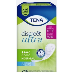 Pannolone sagomato tena discreet ultra normal 16 pezzi