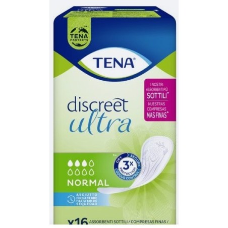Pannolone sagomato tena discreet ultra normal 16 pezzi