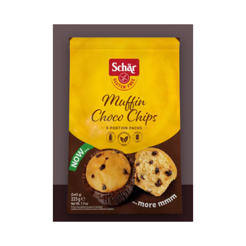 Schar muffin choco chip 225 g