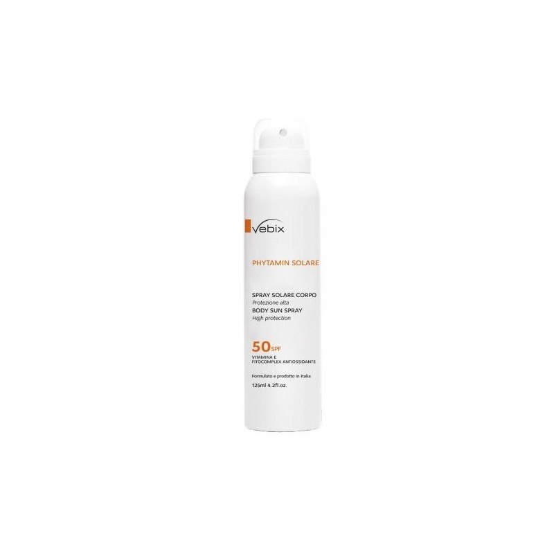 Vebix phytamin solare spray solare spf 50 125 ml