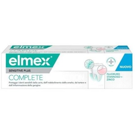 Elmex dentifricio sensitive plus complete 75 ml Elmex dentifricio sensitive plus complete 75 ml