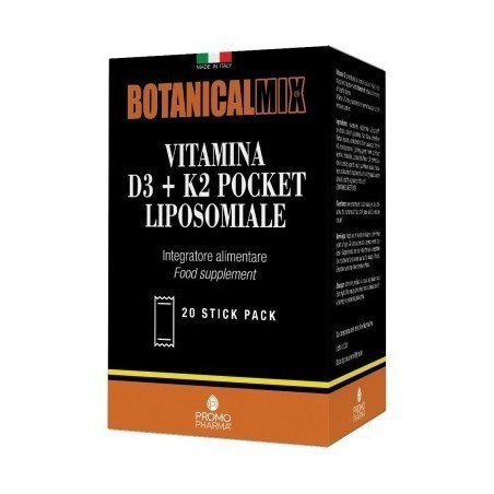 Vitamina d3+k2 liposomiale pocket 20 stick
