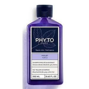 Phyto violet shampoo anti giallo per capelli biondi decolorati grigi bianchi 250 ml