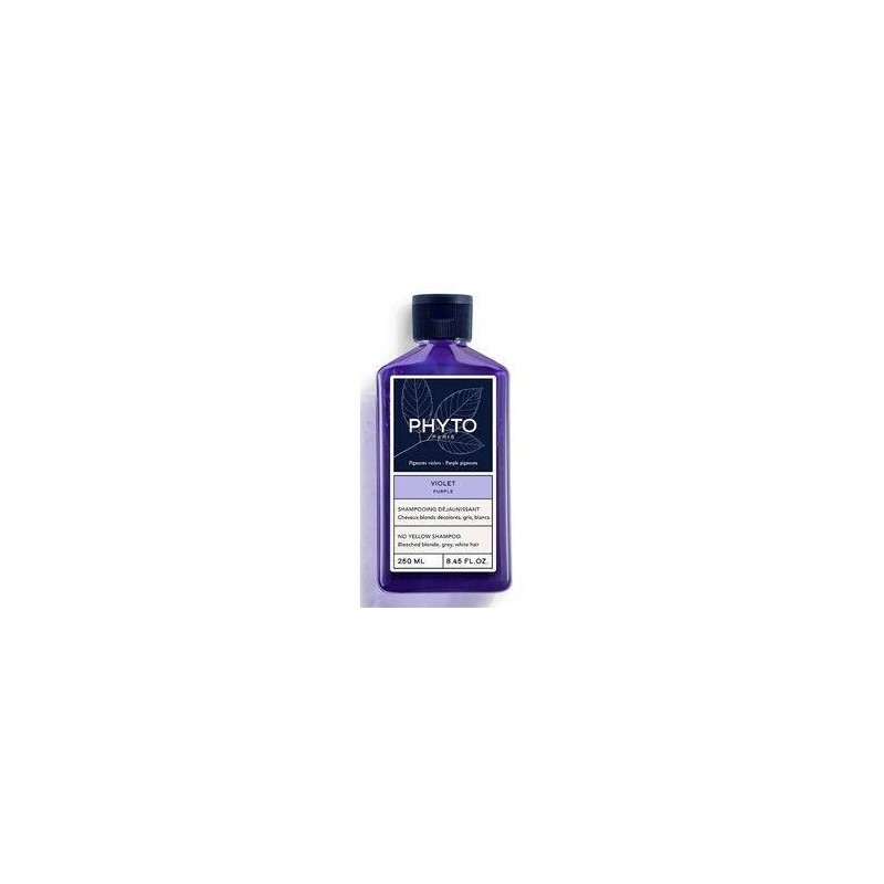 Phyto violet shampoo anti giallo per capelli biondi decolorati grigi bianchi 250 ml