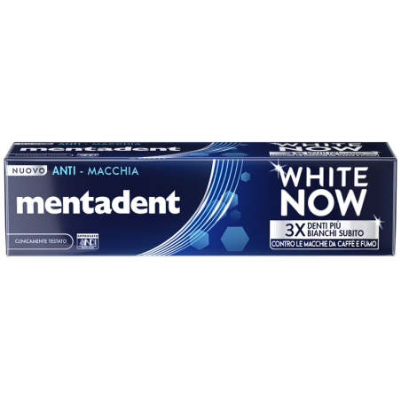 Mentadent dentifricio white now anti macchia 75 ml Mentadent dentifricio white now anti macchia 75 ml