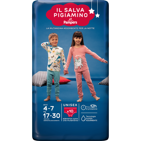 Pannolino pampers babycare salvapigiamino s/m 10 pezzi