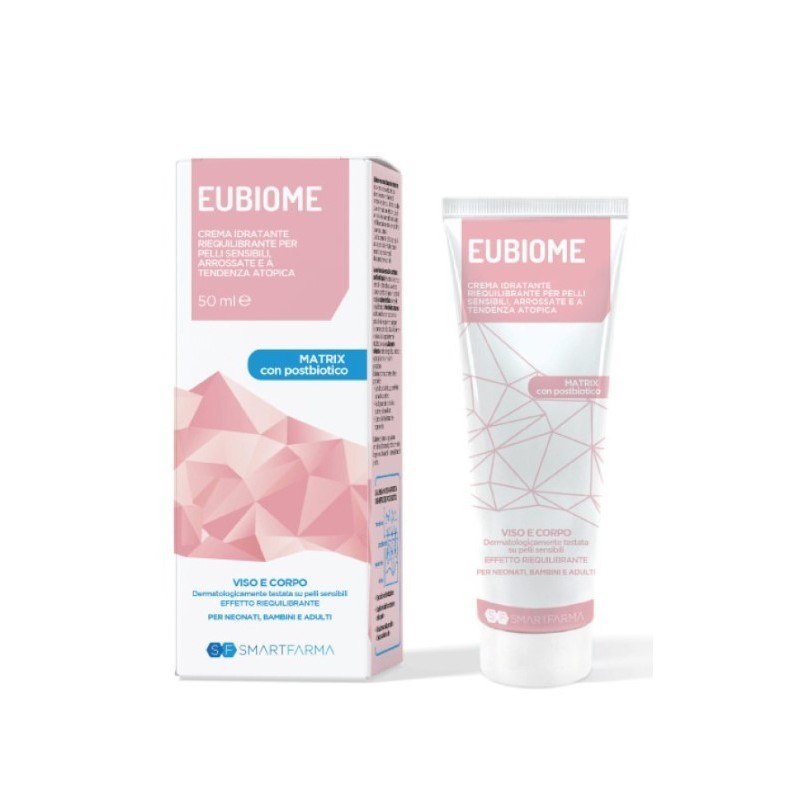 Eubiome crema idratante riequilibrante pelli sensibili arrossate tendenza atopica 150 ml