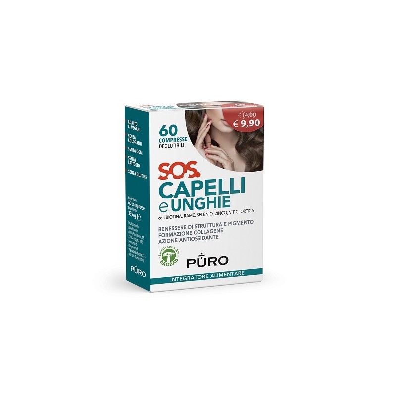 Puro sos capelli&unghie 60 compresse deglutibili