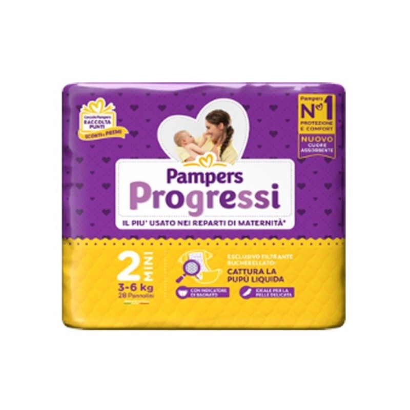 Pampers progressi mini 28 pezzi
